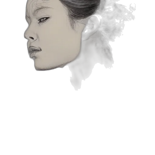 face, mask, hair, crown, photorealistic, concept art, fantasy art, watercolor transparent PNG cut-out