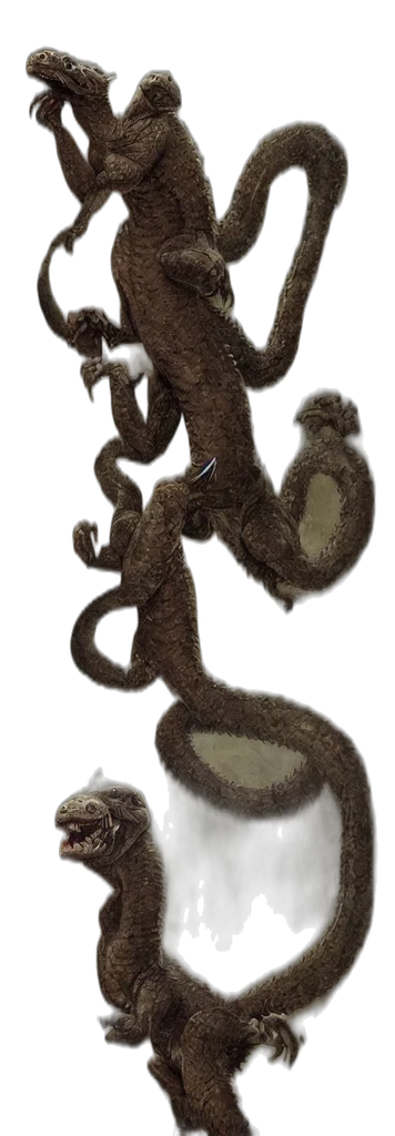 creature, staff, dragon, hair transparent PNG cut-out