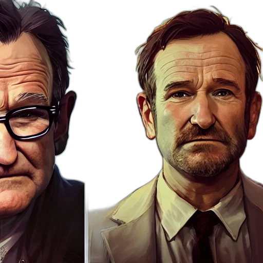 face, comic book art, photorealistic, concept art, cartoon, highly, detailed, portrait transparent PNG cut-out