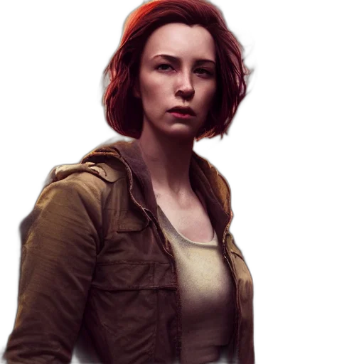 jacket, face, concept art, comic book art transparent PNG cut-out