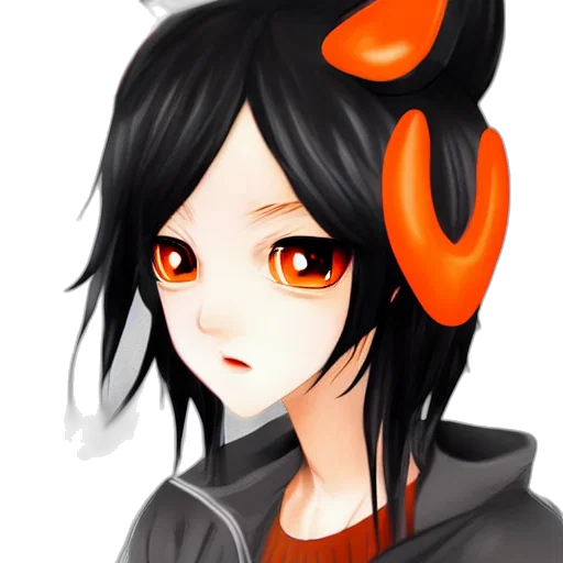 staff, face, mask, anime, fantasy art, cartoon, pixel art, red transparent PNG cut-out
