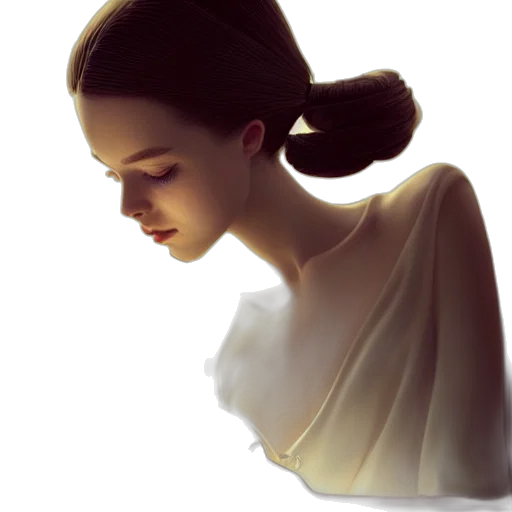 dress, face, jewelry, crown, photorealistic, oil painting, concept art, fantasy art transparent PNG cut-out