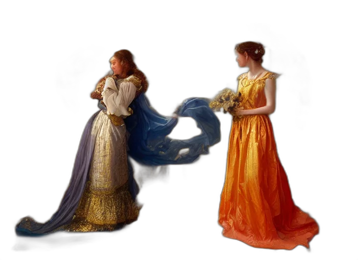 dress, jewelry, concept art, fantasy art transparent PNG cut-out