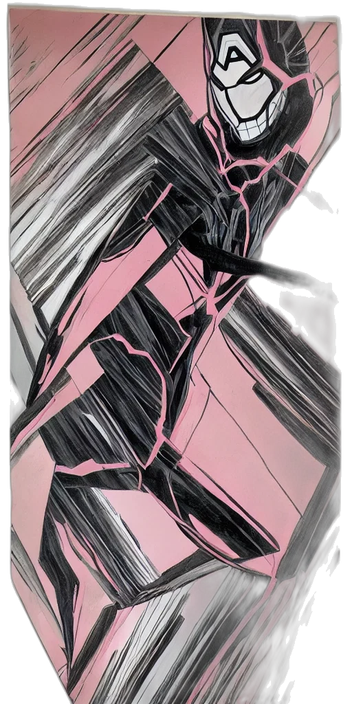 dress, sword, weapon, hair, comic book art, concept art, vaporwave, anime transparent PNG cut-out