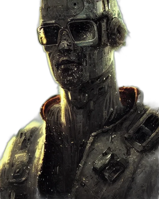 robot, mask, face, staff, concept art, cyberpunk, comic book art, 3d render transparent PNG cut-out