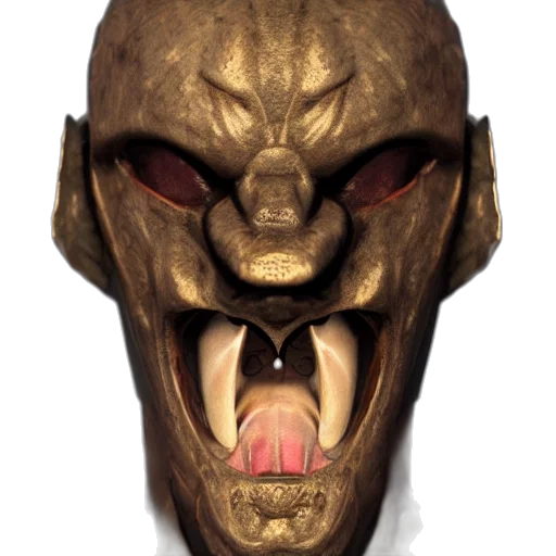 mask, face, creature, animal, concept art, photorealistic, 3d render, fantasy art transparent PNG cut-out