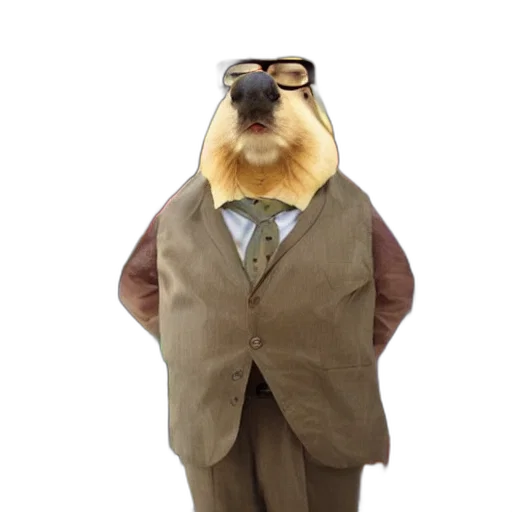 animal, creature, staff, jacket transparent PNG cut-out