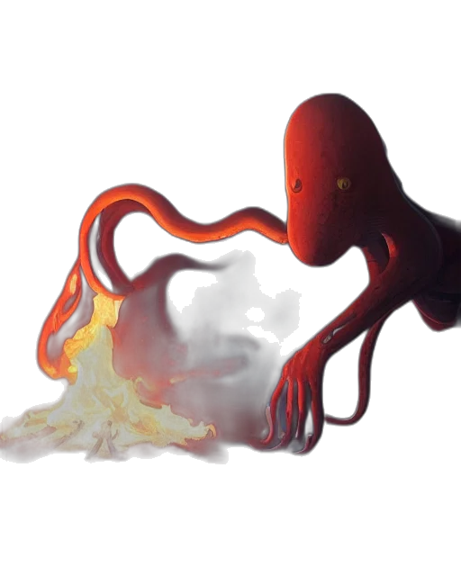 creature, food, staff, weapon, concept art, 3d render, photorealistic, fantasy art transparent PNG cut-out