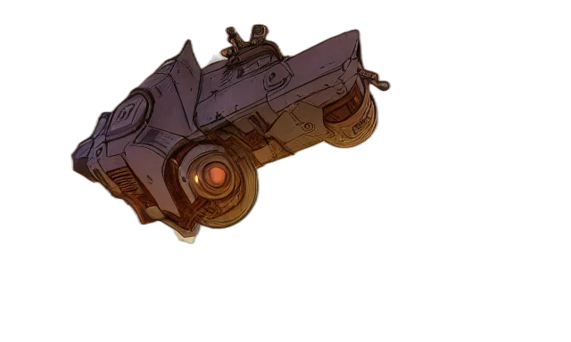 car, weapon, robot, concept art transparent PNG cut-out