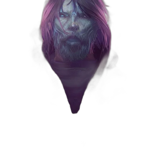 face, mask, hair, creature transparent PNG cut-out