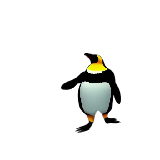 animal, creature, staff, 3d render, pixel art, concept art, cartoon, monochrome transparent PNG cut-out