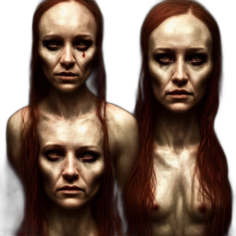 face, hair, mask, creature transparent PNG cut-out
