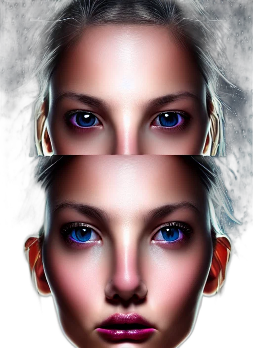 face, jewelry, mask, photorealistic, fantasy art, 3d render, concept art, outer space transparent PNG cut-out