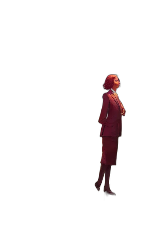 staff, dress, jacket, robot, concept art, 3d render, pixel art, comic book art transparent PNG cut-out