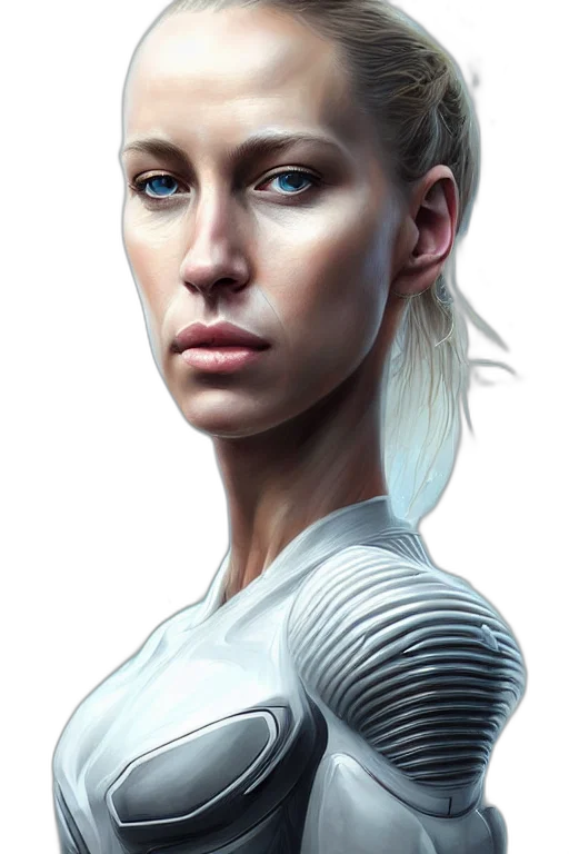 robot, face, hair, staff transparent PNG cut-out