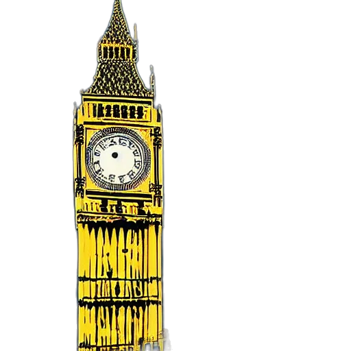 3d render, big, ben, fred transparent PNG cut-out