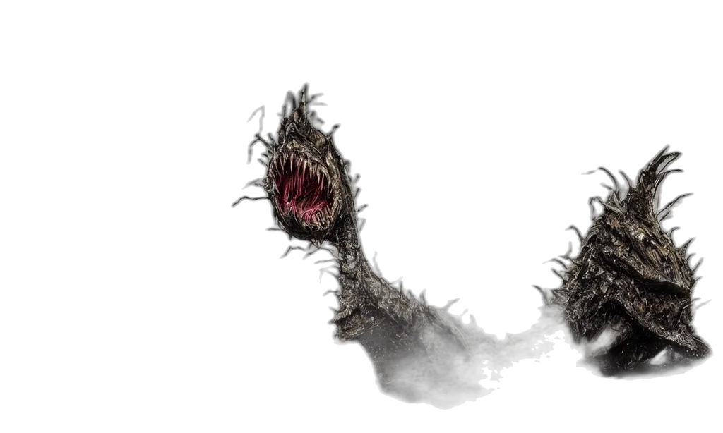 creature, dragon, mask, hair transparent PNG cut-out