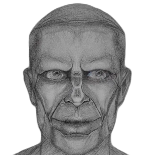 face, mask, creature, staff transparent PNG cut-out