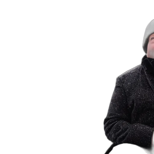 hat, jacket, 3d render, snow transparent PNG cut-out