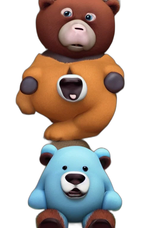 3d render, concept art, cute, perfect transparent PNG cut-out