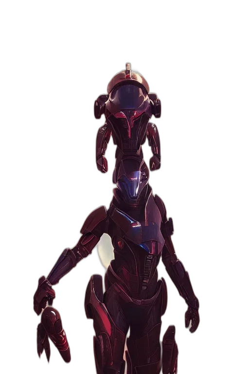 robot, creature, weapon, staff transparent PNG cut-out