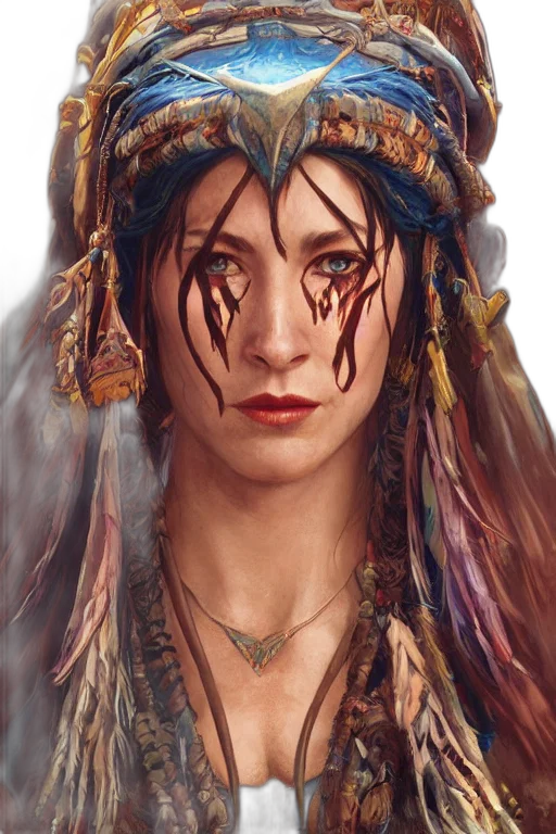 face, jewelry, crown, mask, fantasy art, photorealistic, concept art, oil painting transparent PNG cut-out
