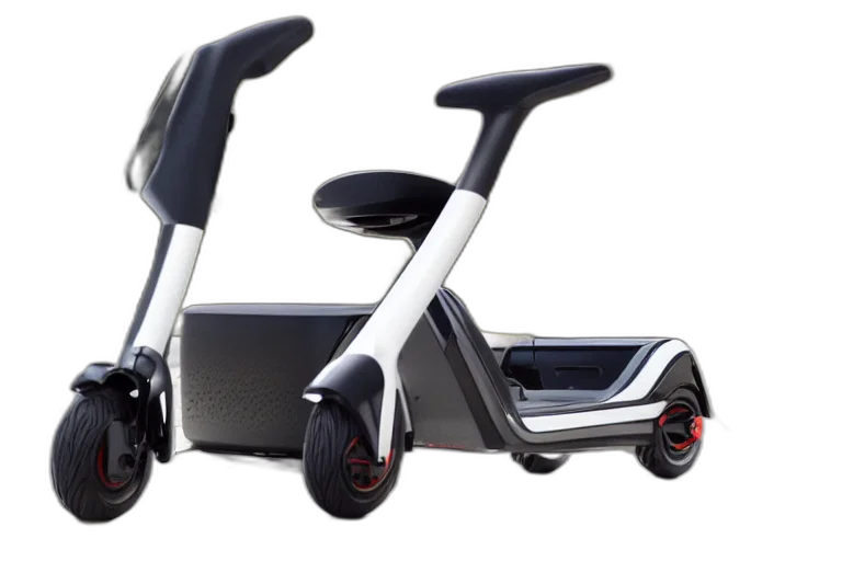 3d render, mobility, scooter, designed transparent PNG cut-out