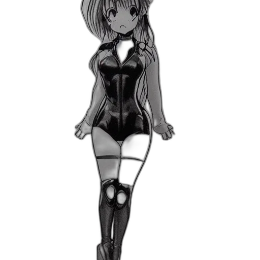dress, robot, staff, cartoon transparent PNG cut-out