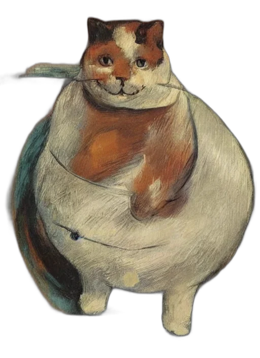 animal, creature, staff, hat, watercolor, concept art, oil painting, fantasy art transparent PNG cut-out
