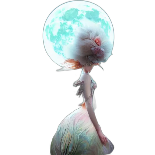 creature, hat, dress, umbrella transparent PNG cut-out