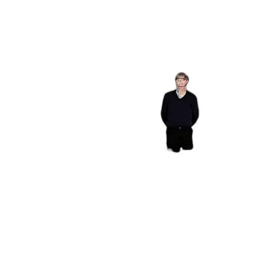jacket, staff, face, creature transparent PNG cut-out