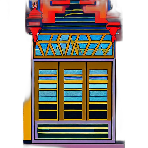robot, furniture, jewelry, staff, vaporwave, concept art, 3d render, cartoon transparent PNG cut-out