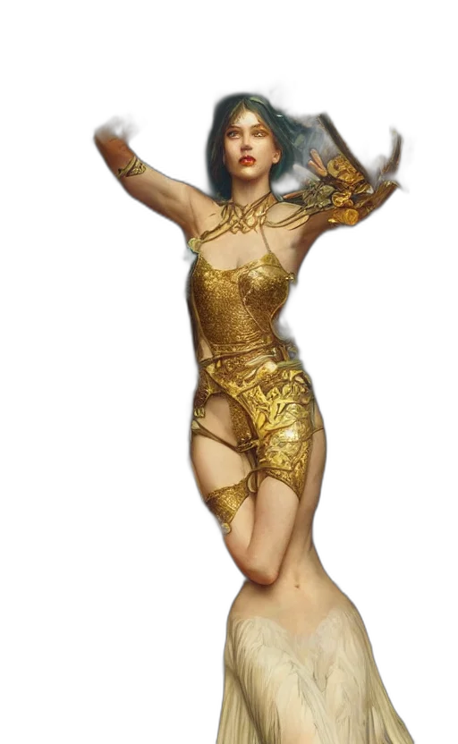 dress, concept art, fantasy art, 3d render transparent PNG cut-out