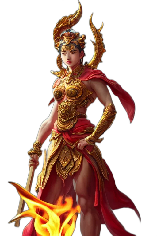staff, jewelry, fantasy art, concept art, 3d render, photorealistic, red, golden transparent PNG cut-out