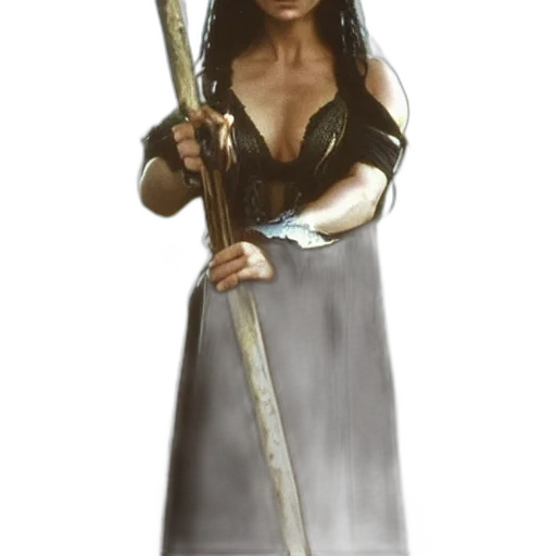 sword, staff, dress, weapon transparent PNG cut-out