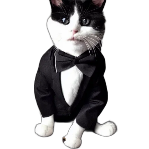 staff, animal, cartoon, photorealistic, concept art, 3d render, cat, wearing transparent PNG cut-out