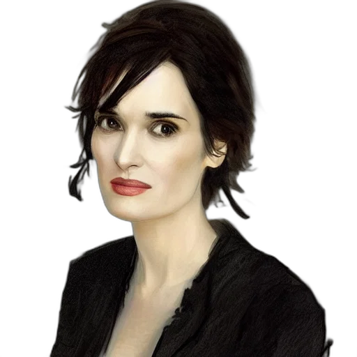 face, jacket, photorealistic, cartoon transparent PNG cut-out