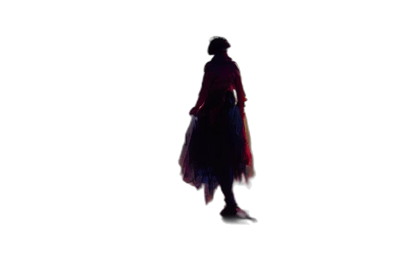 dress, jacket, staff, hat, concept art, 3d render, pixel art, fantasy art transparent PNG cut-out