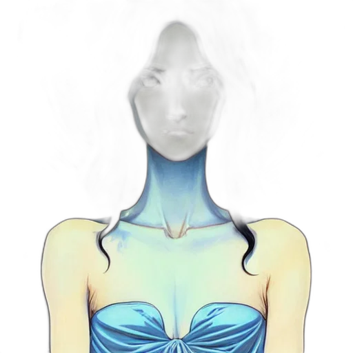 face, dress, mask, jewelry transparent PNG cut-out