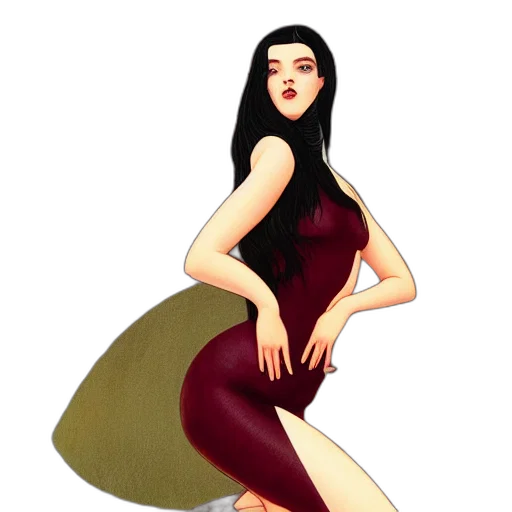 dress, concept art, fantasy art, cartoon transparent PNG cut-out