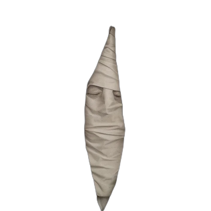 mask, umbrella, hat, staff transparent PNG cut-out