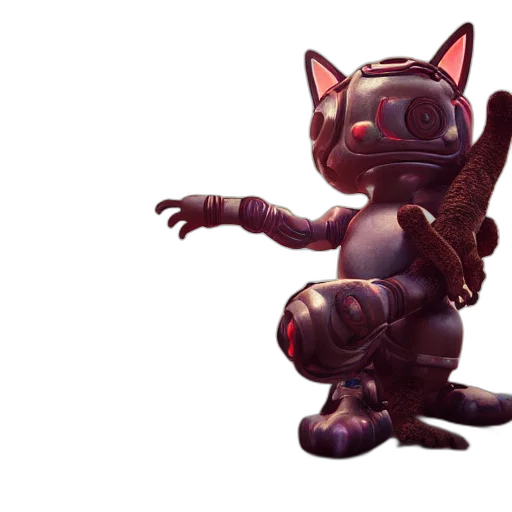 robot, staff, creature, weapon transparent PNG cut-out