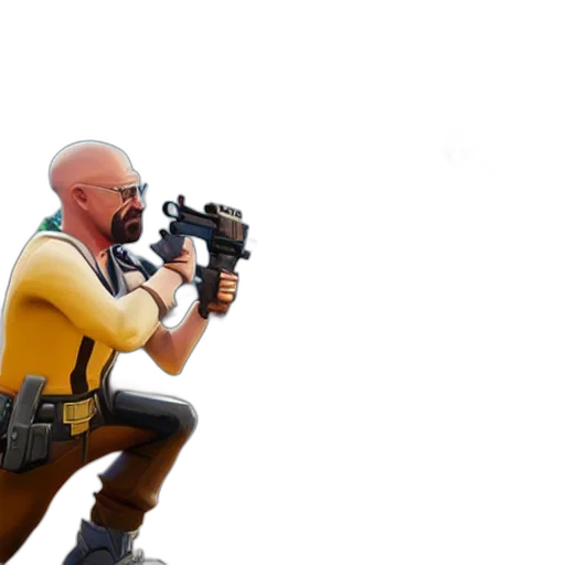 weapon, staff, jacket, robot, concept art, 3d render, cyberpunk, golden transparent PNG cut-out