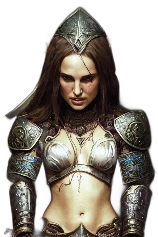 sword, jewelry, face, fantasy art transparent PNG cut-out