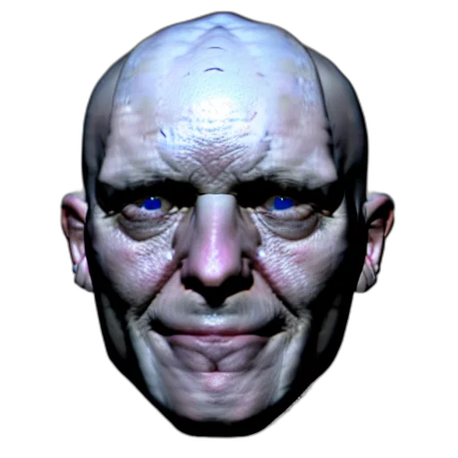face, mask, creature, robot, 3d render, photorealistic, concept art, cyberpunk transparent PNG cut-out