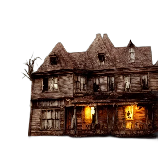 building, furniture, concept art, 3d render, photorealistic, pixel art, city street, haunted transparent PNG cut-out