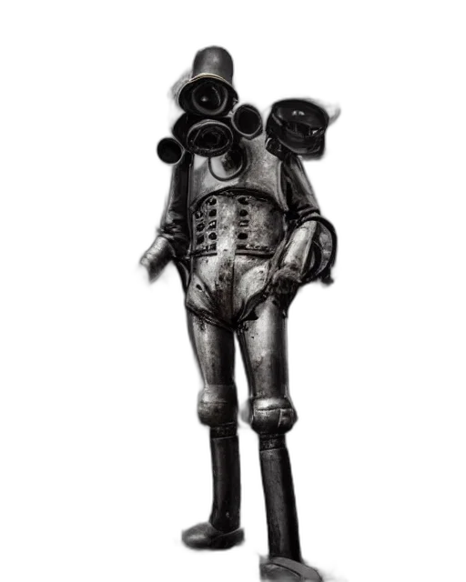 robot, mask, staff, jacket transparent PNG cut-out