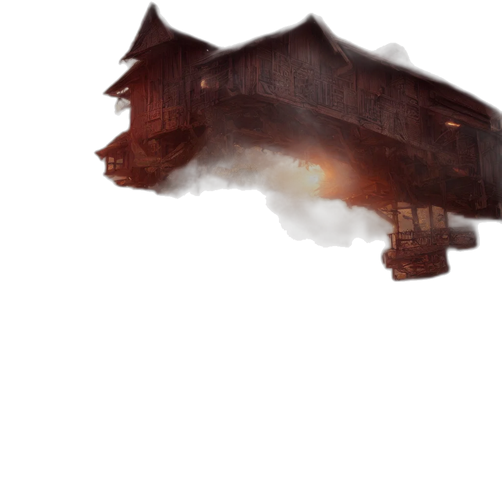 dragon, weapon, building, mask transparent PNG cut-out