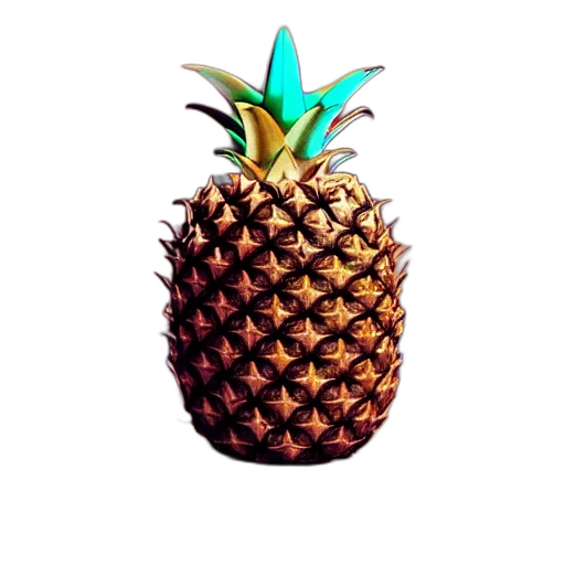 crown, food, hat, animal, pixel art, 3d render, vaporwave, photorealistic transparent PNG cut-out