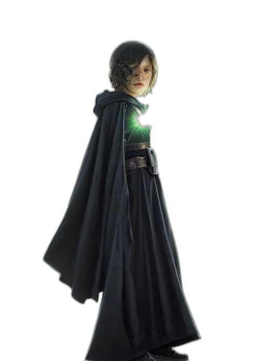 dress, jacket, staff, concept art, 3d render, green, dark, perfectly transparent PNG cut-out